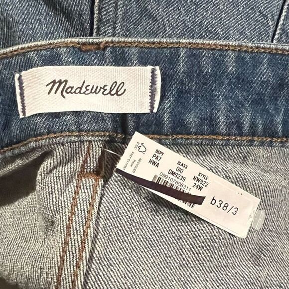 Madewell The Plus Perfect Vintage Wide-Leg Jean Harvey Wash Comfort Stretch 24W - Picture 6 of 7